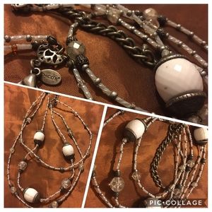 Chico’s 3 Metal/Pearl Seed Beads Chain & More